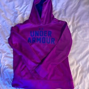 Under Armour, kids medium, purple sweatshirt